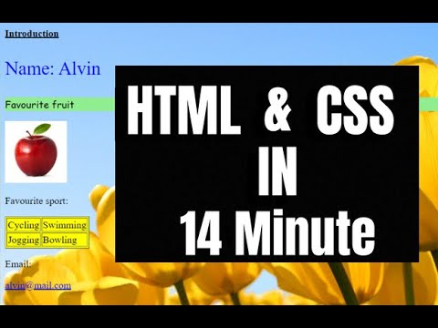 Visual Studio 2017 - ''Using Cascading Style Sheet in webpage'' (HTML and CSS) ~Full Course (2022)