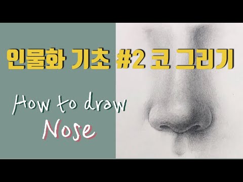 ENG)작업실D. 인물화 기초- 코 그리기 studioD. How to draw nose tutorial
